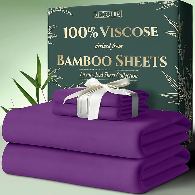 Bamboo Sheet Set - Purple