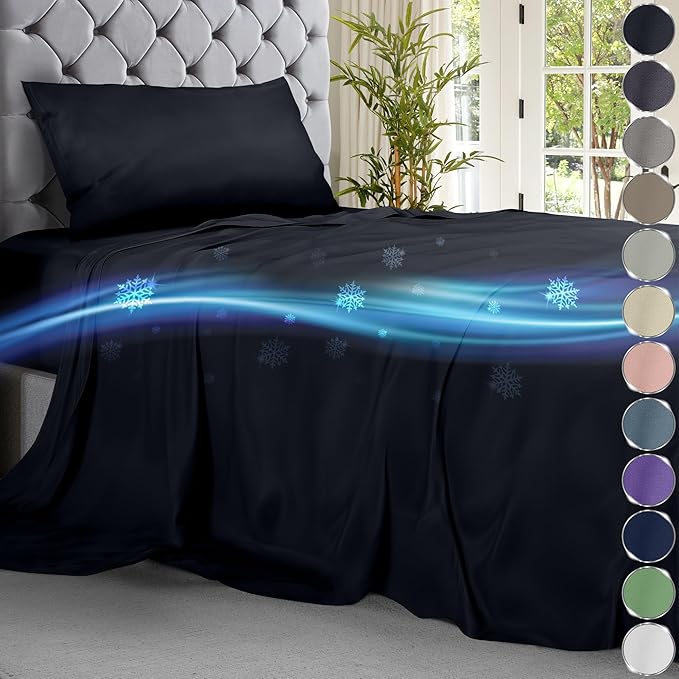 Cooling Sheet Set - Midnight Black