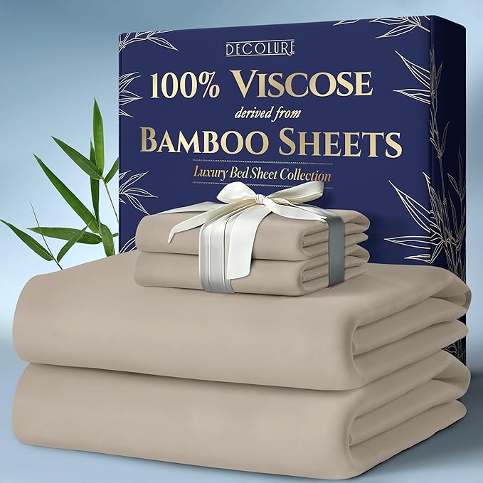 100% Organic Bamboo Sheets - Taupe