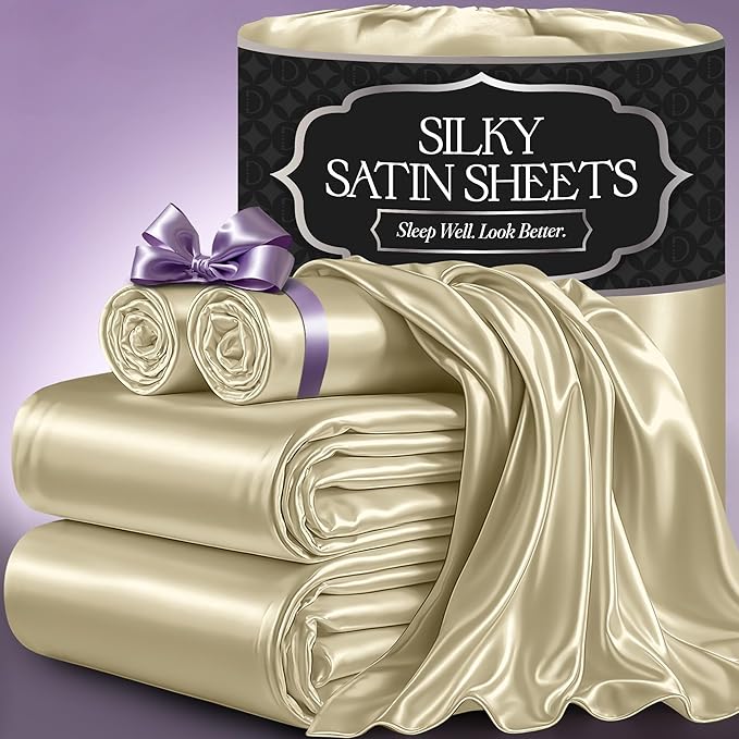Satin Sheet Set - Champagne