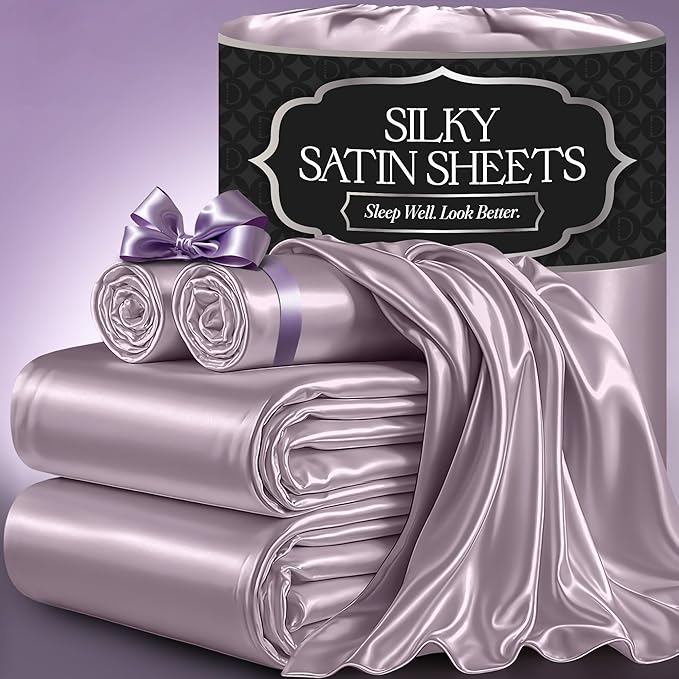 Satin Sheet Set - Lavender